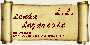 Lenka Lazarević vizit kartica